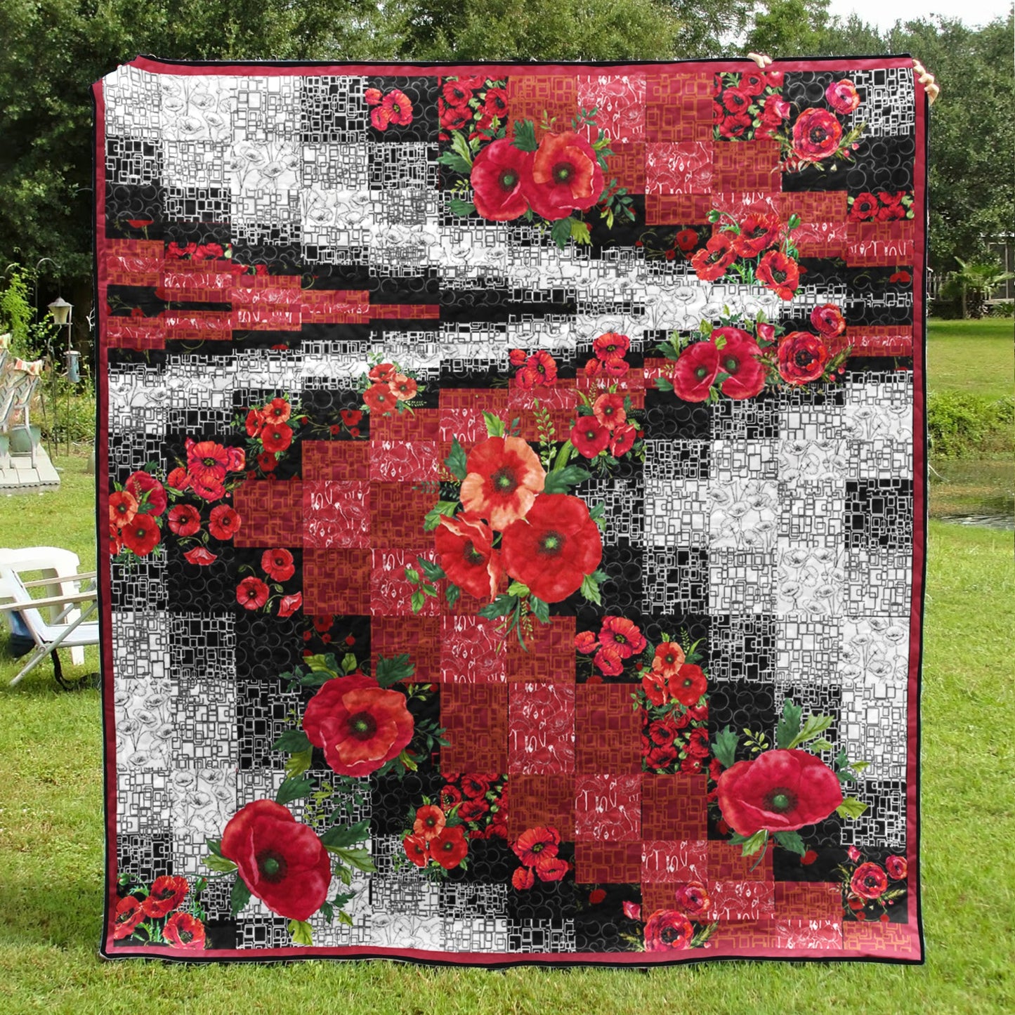 Flower Bargello Quilt Blanket TL230503Y