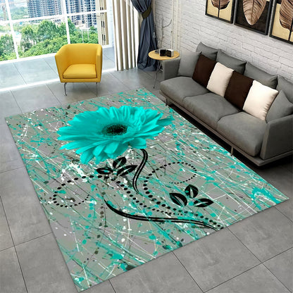 Flower Blue HN1210055R Rug