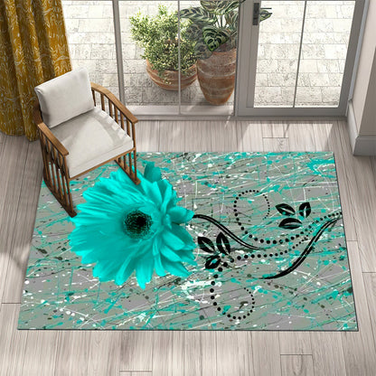 Flower Blue HN1210055R Rug