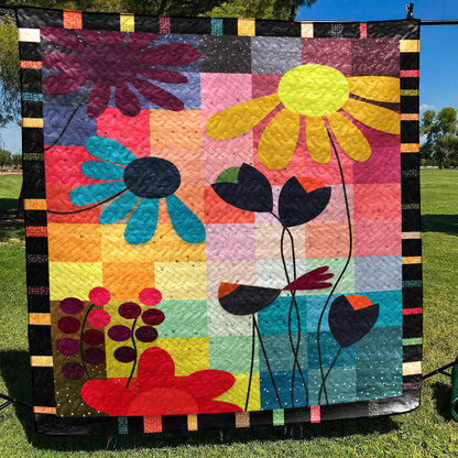 Flower CLA0910267Q Quilt Blanket