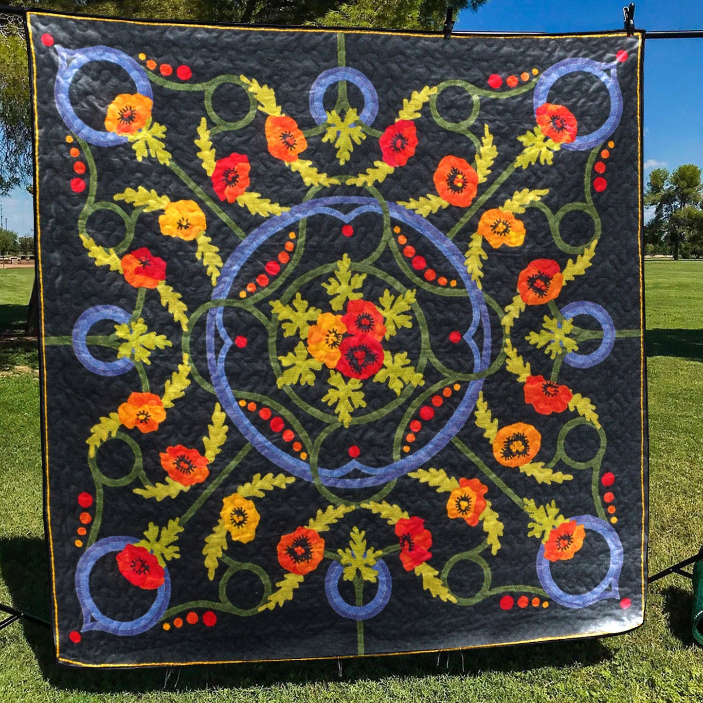 Flower CLA11110615Q Quilt Blanket