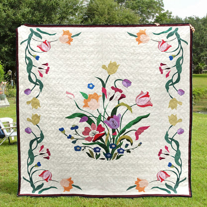 Flower CLA1210152Q Quilt Blanket