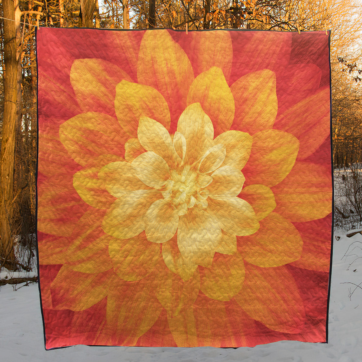 Flower CLA1410215Q Quilt Blanket