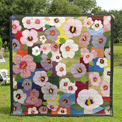 Lily Flower CLA1010358Q Quilt Blanket