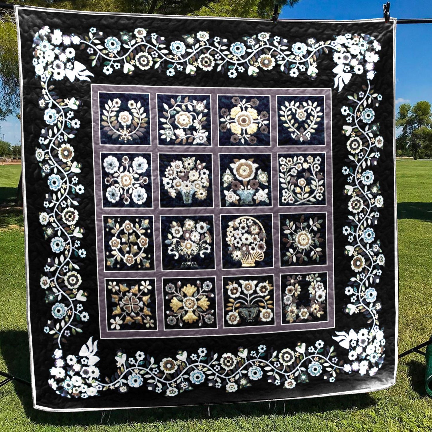 Flower CLA180604 Quilt Blanket