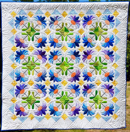Flower CLA2310223Q Quilt Blanket