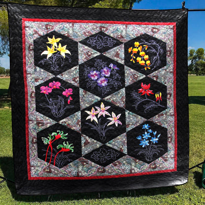 Flower CLA290674 Quilt Blanket