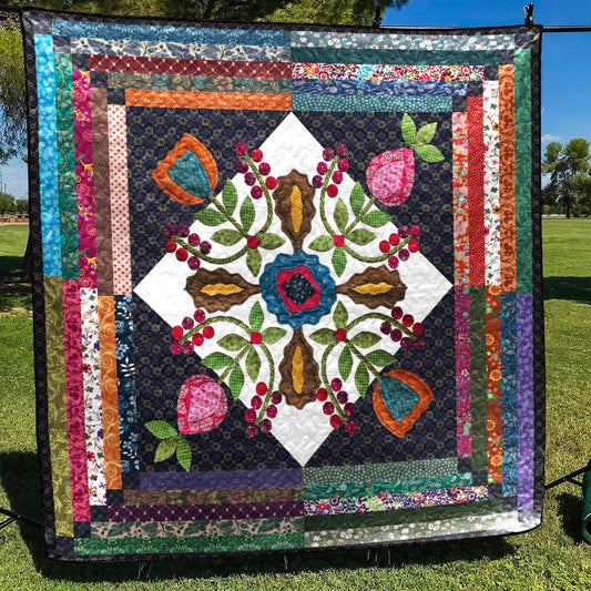 Flower CLP0312103Q Quilt Blanket