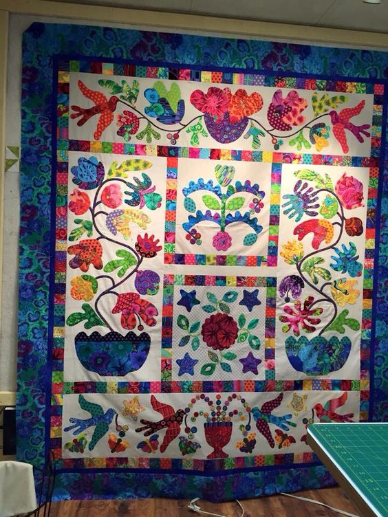 Flower Garden And Bird CLA1010289Q Quilt Blanket