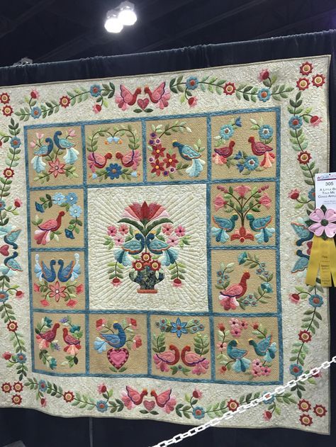 Flower Garden And Birds CLA0910294Q Quilt Blanket