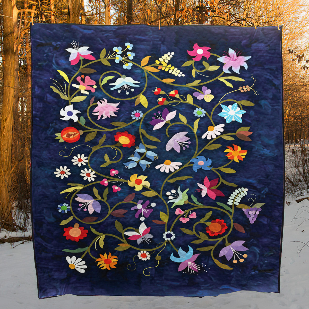 Flower Garden CLA1710243Q Quilt Blanket