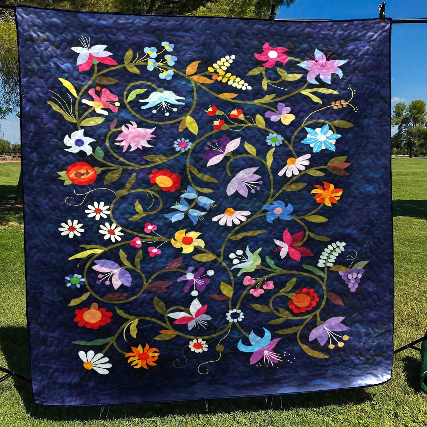 Flower Garden CLA1710243Q Quilt Blanket