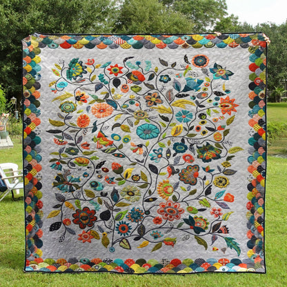 Flower Garden CLA1710261Q Quilt Blanket