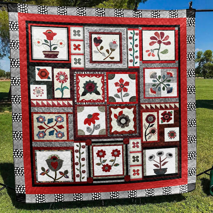 Flower Garden Stitch Quilt Blanket TL120712Y