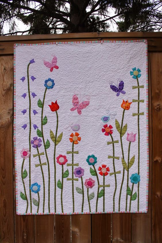 Flower Garden With Butterfly CLA2310250Q Quilt Blanket