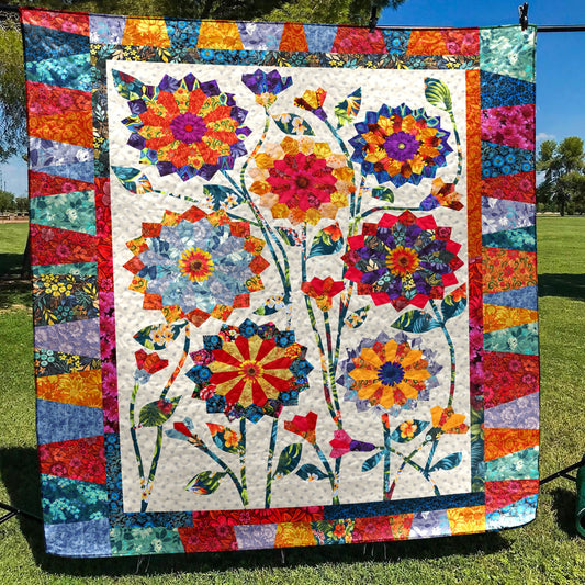 Flower Quilt Blanket HN050701M