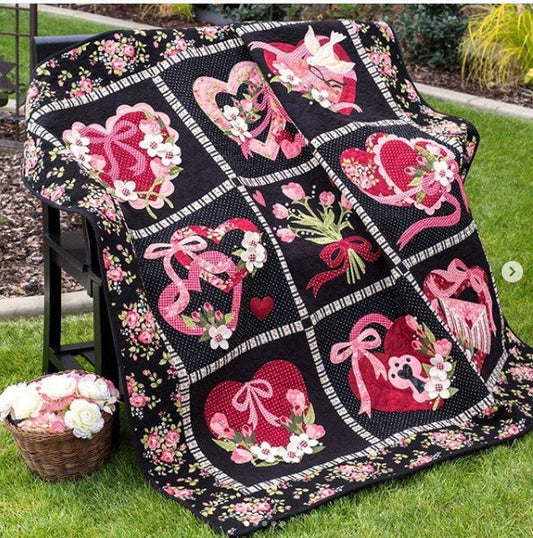 Flower Heart CLA1112419Q Quilt Blanket