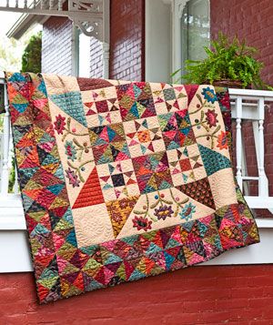 Flower Patchwork CLT2510200H Quilt Blanket