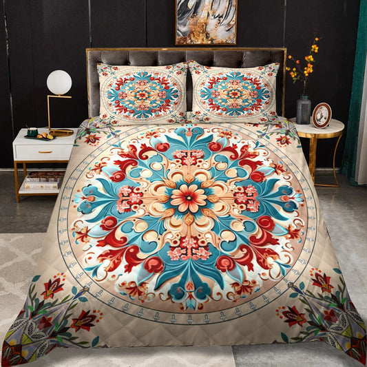 Flower Quilt Bedding Set HT090903