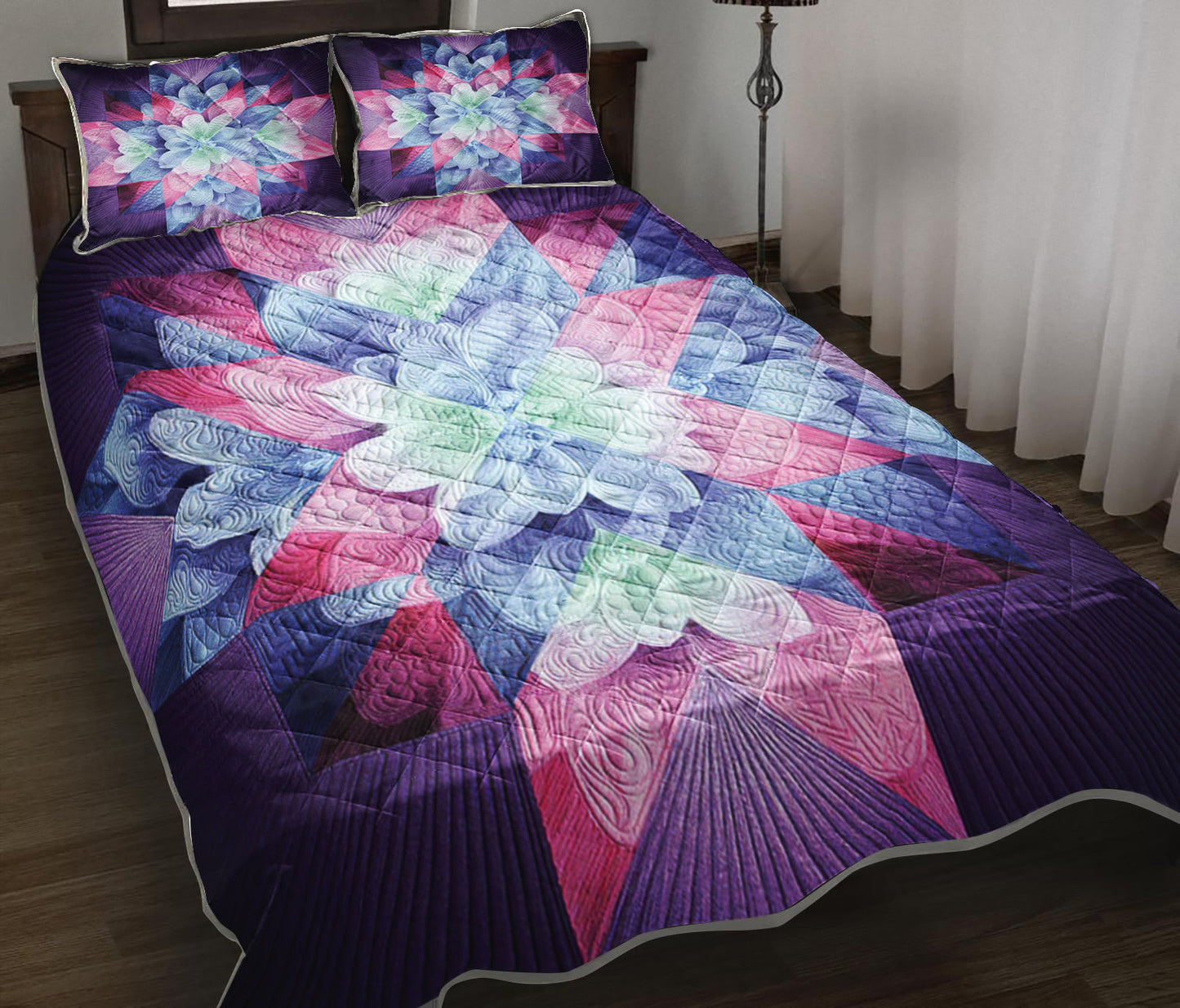 Flower Quilt Bedding Set TL160914