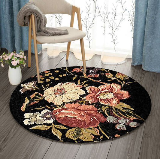 Flower BL230913RR Round Area Rug