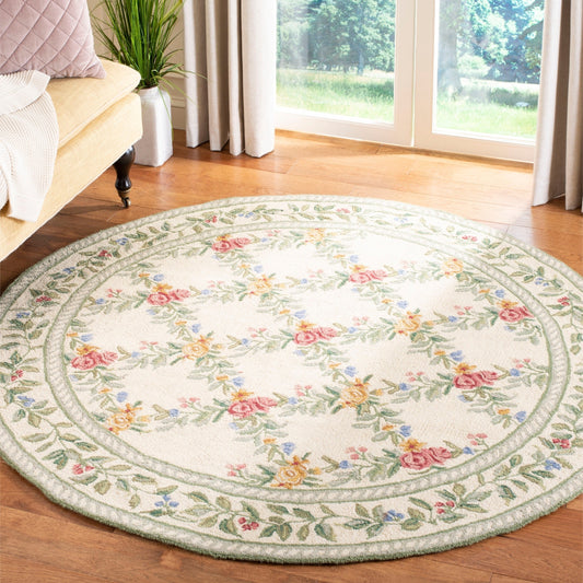 Flower CLA2709121RR Round Area Rug