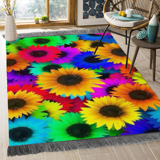 Flower Color HN2210125O Decorative Floor-cloth