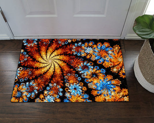 Flower Colorful HN03100026D Non-slip Door mats