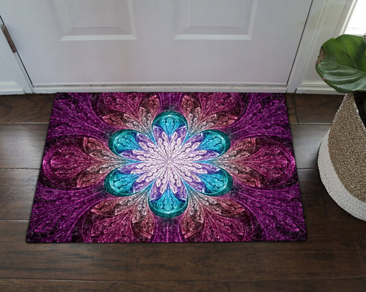 Flower Fractal DV29100041D Non-slip Door mats