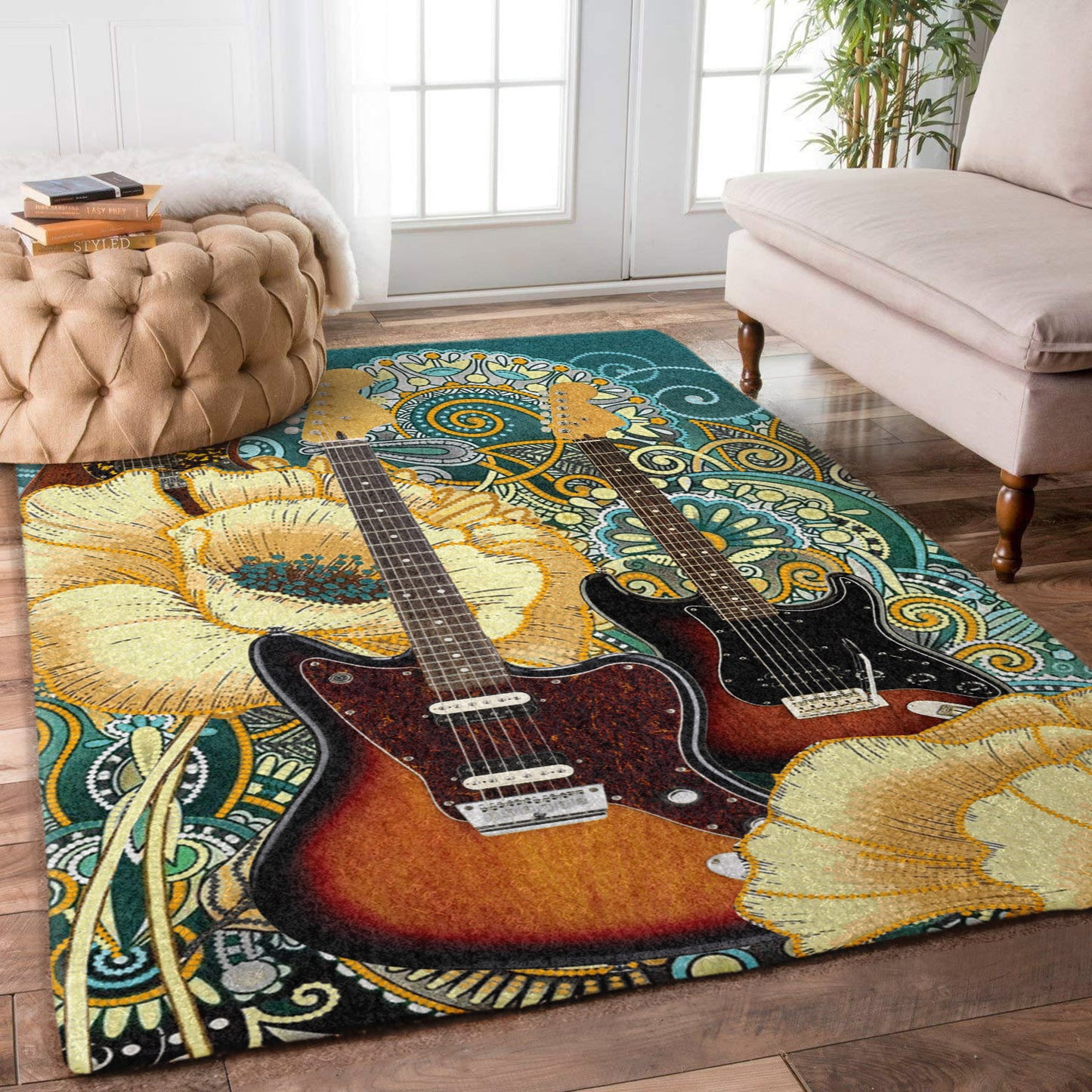 Flower Guitar TL1510054M Rug