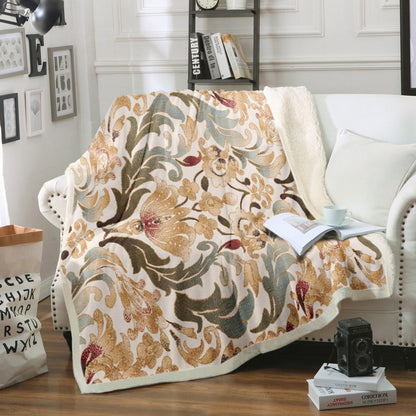 Flower HM050938TT Sherpa Fleece Blanket