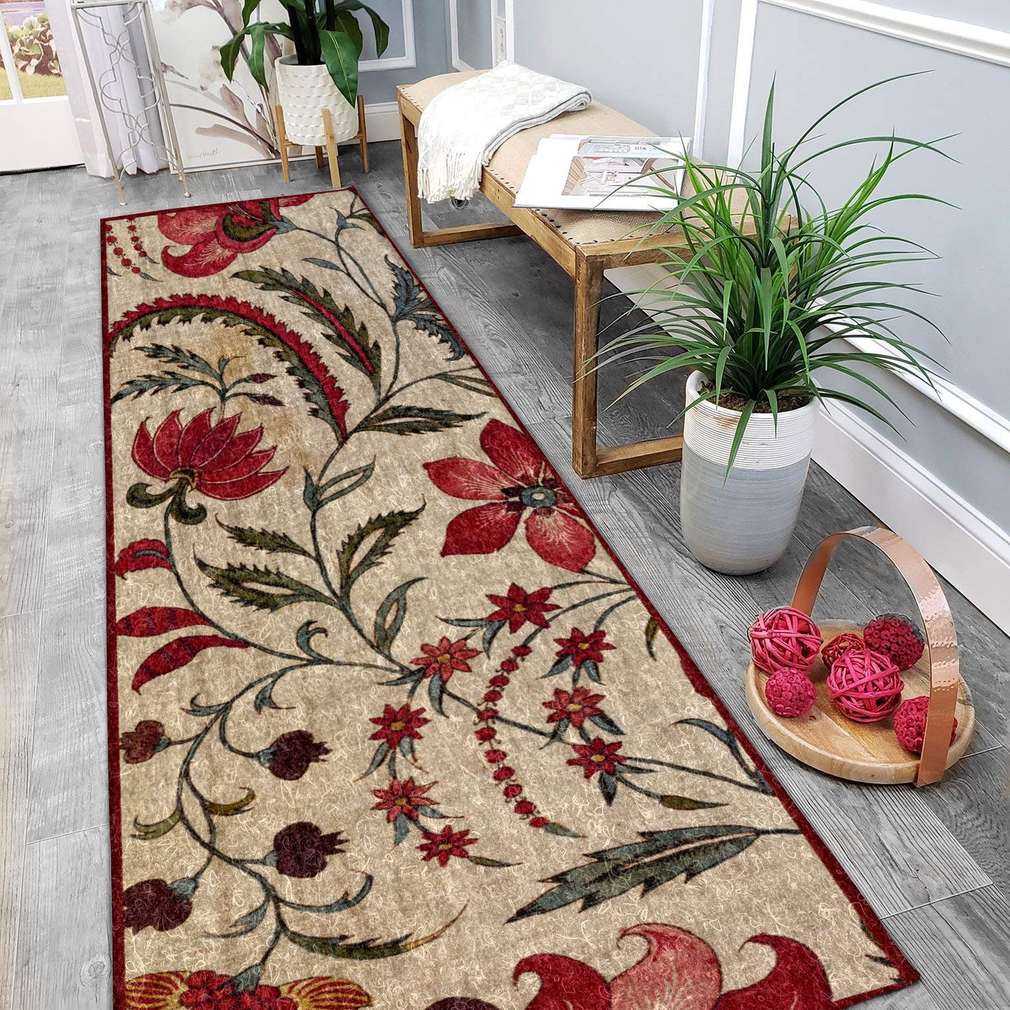 Flower HM1910017N Runner Rug