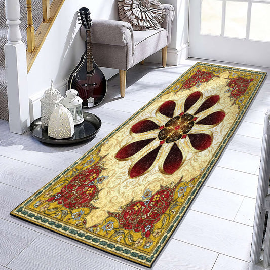 Flower HN280904RU Runner Rug