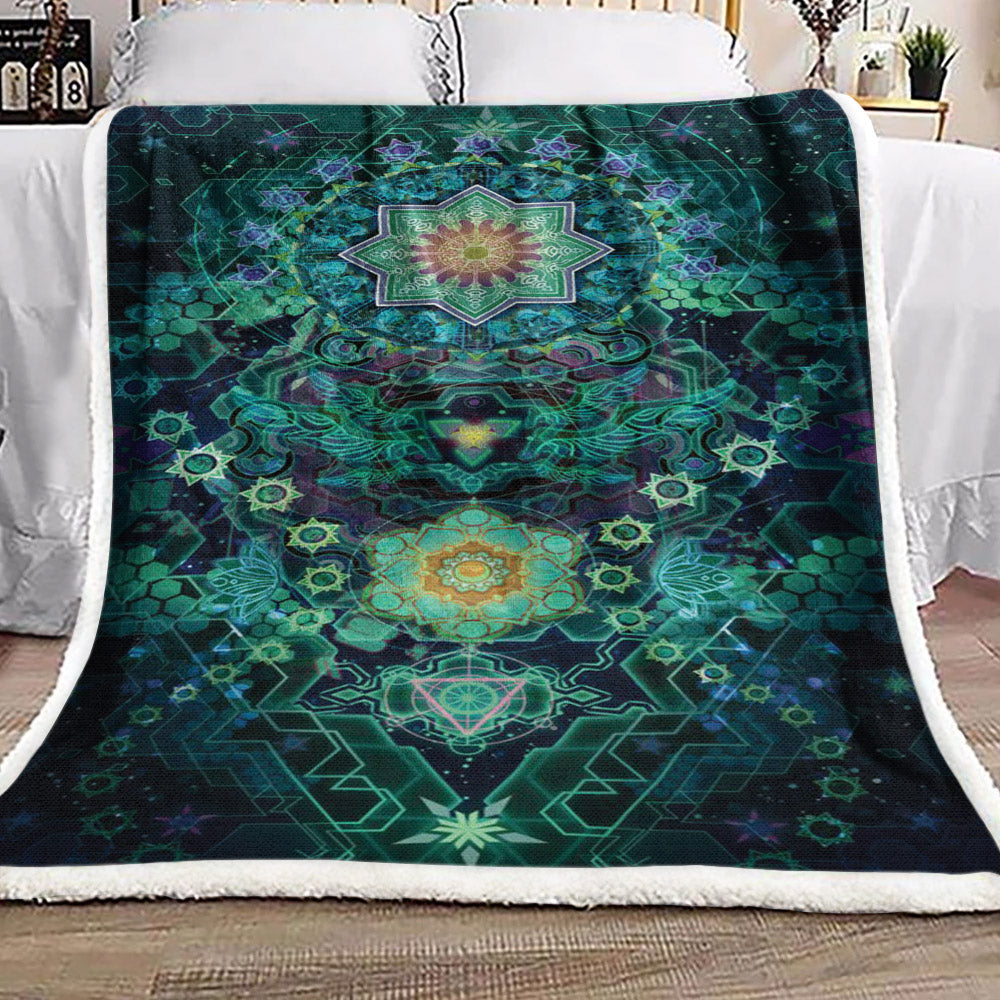 Flower Of Life BL300999F Sherpa Fleece Blanket
