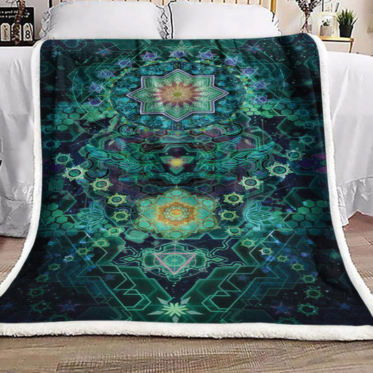 Flower Of Life BL300999F Sherpa Fleece Blanket