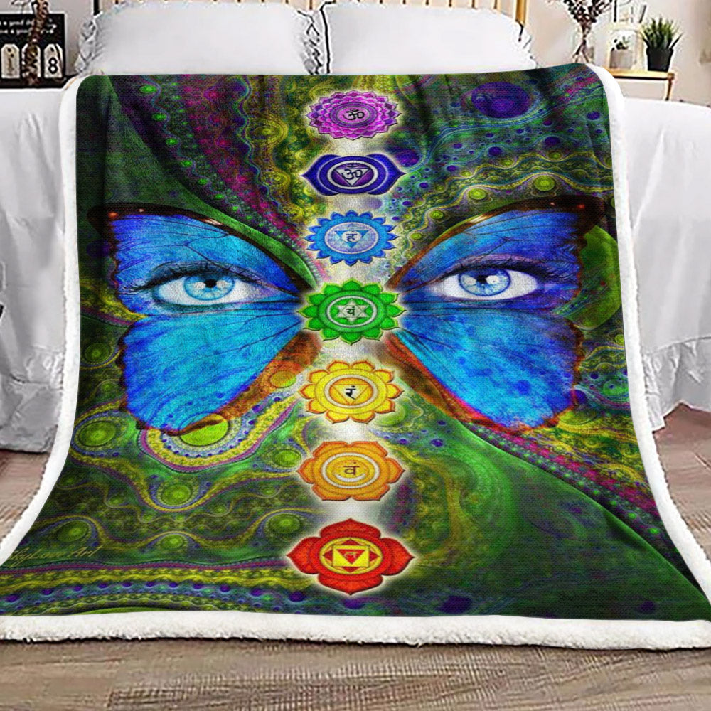 Flower Of Life HN021092F Sherpa Fleece Blanket