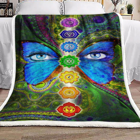 Flower Of Life HN021092F Sherpa Fleece Blanket