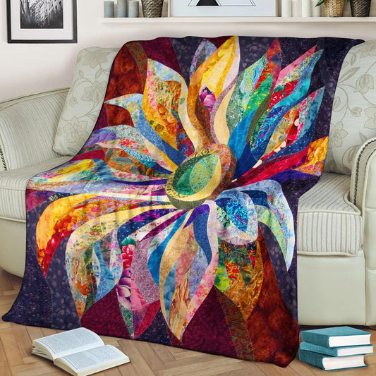 Flower TN030927TT Sherpa Fleece Blanket
