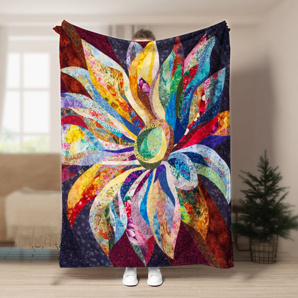 Flower TN030927TT Sherpa Fleece Blanket