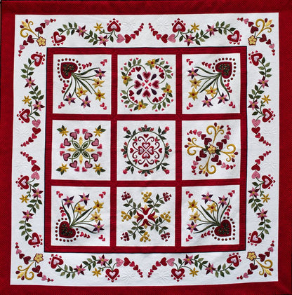 Flowers For My Valentine CLA0111343Q Quilt Blanket