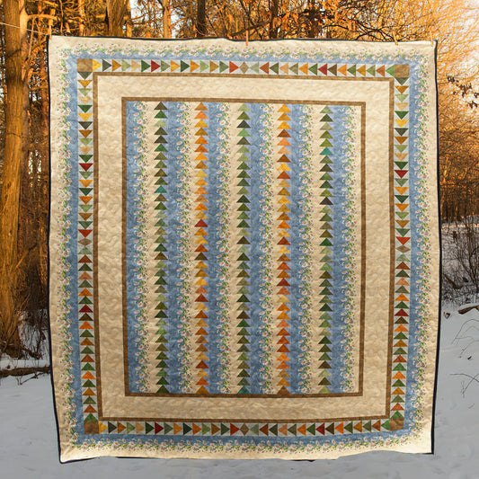 Flying Geese Quilt Blanket HN060703M