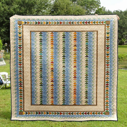 Flying Geese Quilt Blanket HN060703M