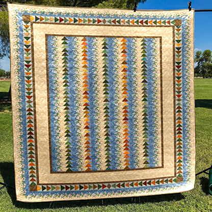 Flying Geese Quilt Blanket HN060703M