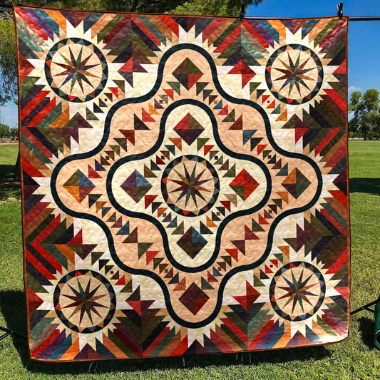 Flying Geese Quilt Blanket HN300604M