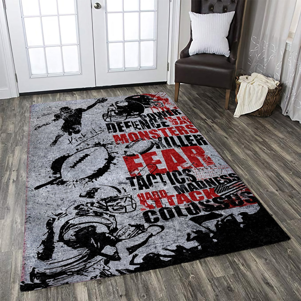 Football American CL170963MDR Rug