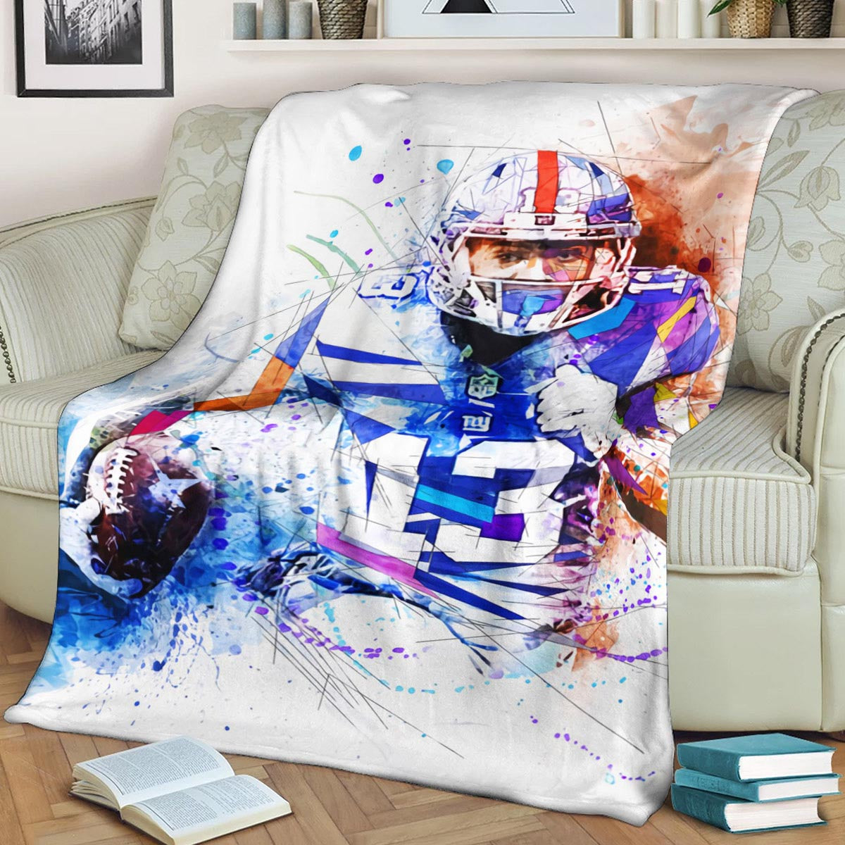 Football American DP290819F Sherpa Fleece Blanket