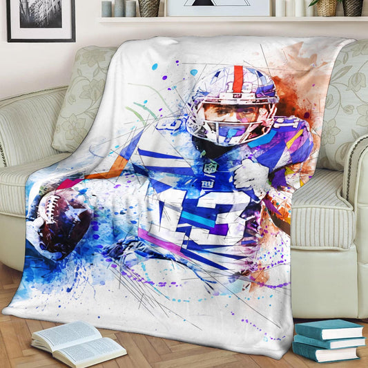 Football American DP290819F Sherpa Fleece Blanket