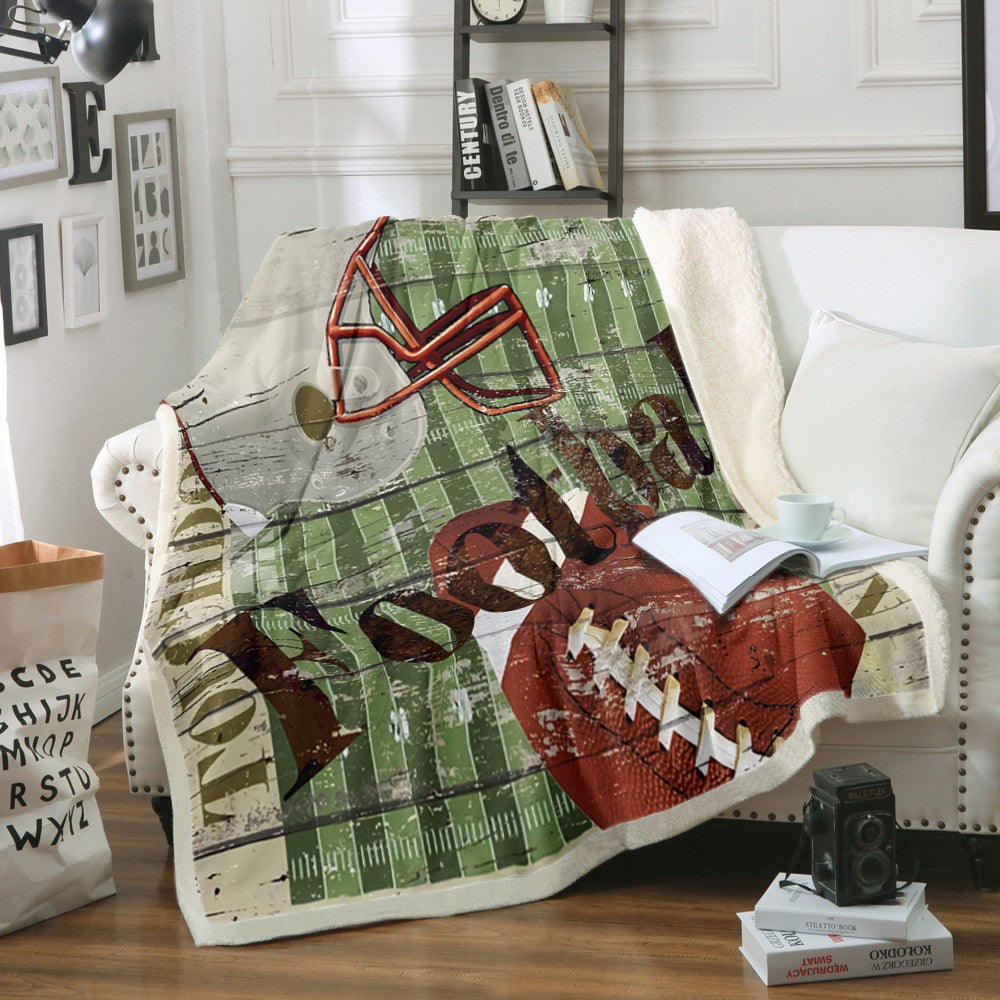 Football TN0710068TT Sherpa Fleece Blanket