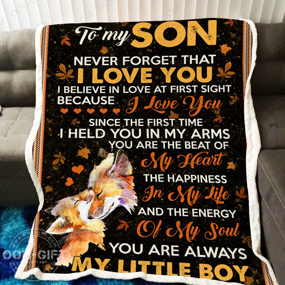 For My Son Fox CL05110243MDF Sherpa Fleece Blanket