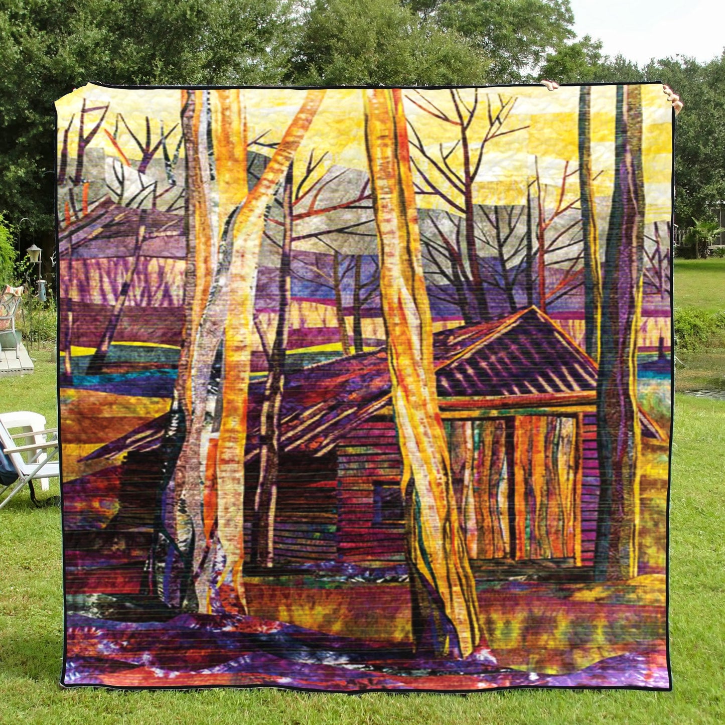 Forest Village CLA08110502Q Quilt Blanket